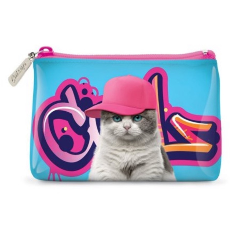 Catseye London | graffiti cat small pouch bag
